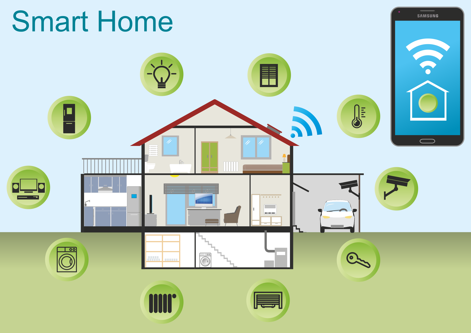 smart home illustration